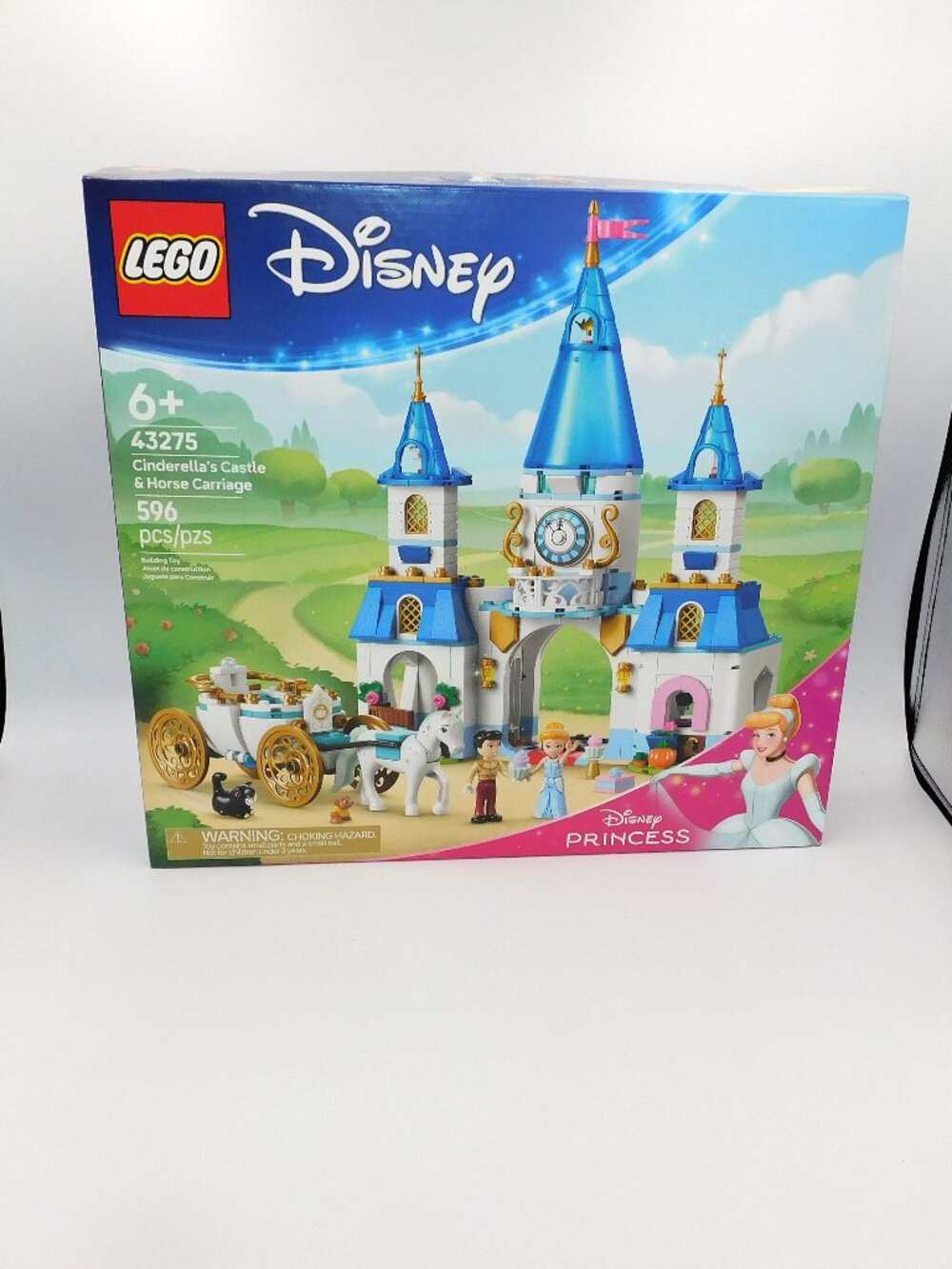 Disney Princess Lego 43275 Cinderella Castle Horse Carriage NEW